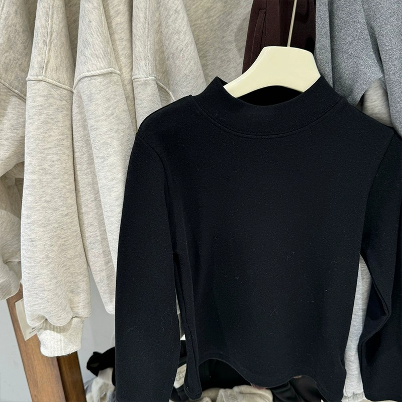 儿童加绒打底衫冬季2025新款纯色男女童百搭德绒加厚长袖T恤内搭,淘宝优惠券,粉丝福利购,淘宝优惠卷