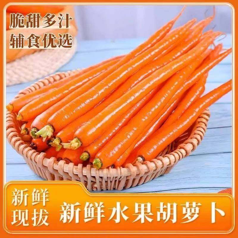 帝王系水果胡萝卜新鲜手指小胡萝卜即食生吃吮指拇指萝卜应季蔬菜,淘宝优惠券,粉丝福利购,淘宝优惠卷