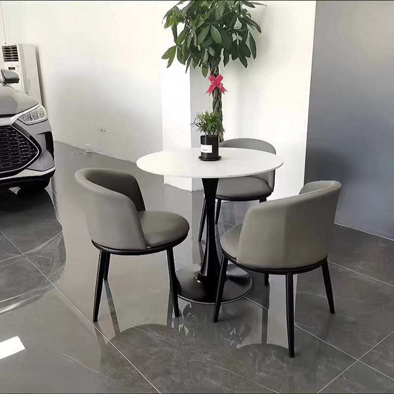 轻奢岩板洽谈桌椅组合售楼处商务接待会客奶茶咖啡店阳台休闲,淘宝优惠券,粉丝福利购,淘宝优惠卷