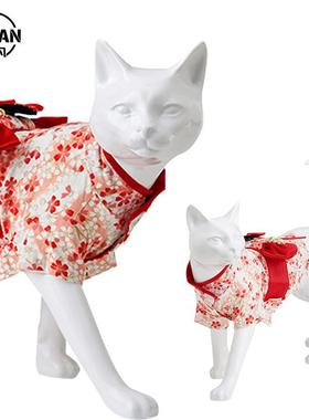 猫摆件猫衣服拍摄道具宠物模特橱窗展示衣架可拆卸款道具猫咪模型