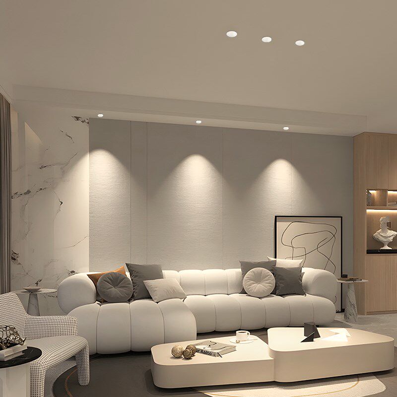 全光谱小山丘射灯嵌入式防眩光洗墙射灯家用极窄边框led天花筒灯 - 图2