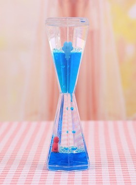 创意高脚杯带动物六角油滴水滴油漏摆件新奇特液体沙漏计时器沙漏