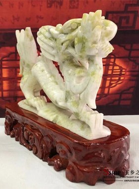 天然十二生肖龙摆件玄关酒柜书柜办公桌面开业送礼纯手工工艺品