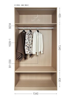 MOON慕空间样板房衣帽间女士衣柜衣服披肩外套摆件衬衫连衣裙道具