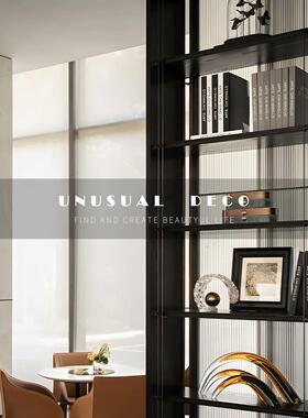 UNUSUAL 极简现代样板间书房电视柜玄关架首饰盒牛角果盘几何摆件