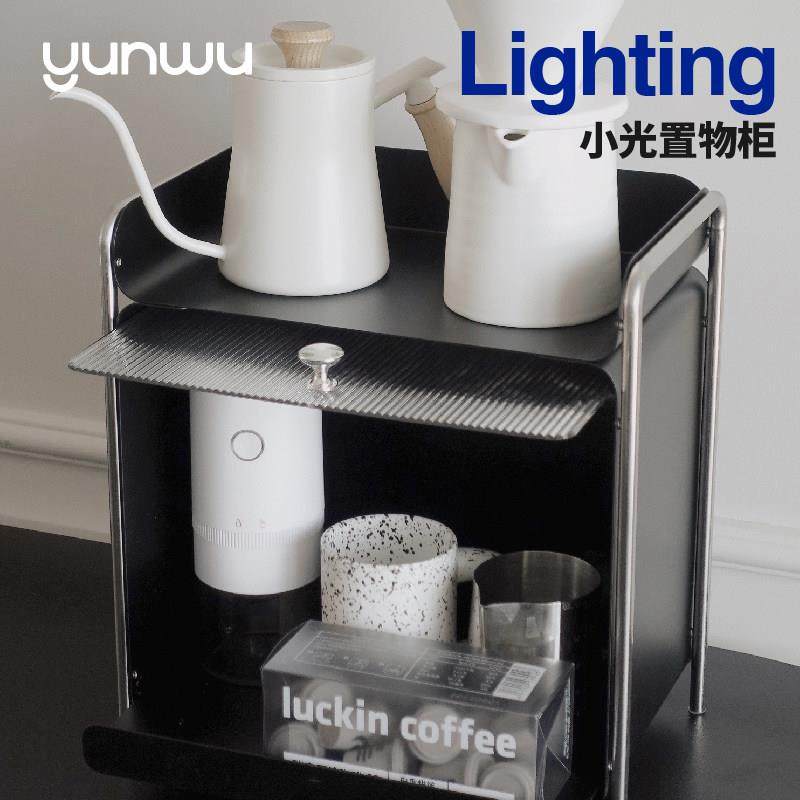 云物生活小光桌面收纳柜杯子放茶具水杯置物架厨房餐具防尘储物柜,淘宝优惠券,粉丝福利购,淘宝优惠卷