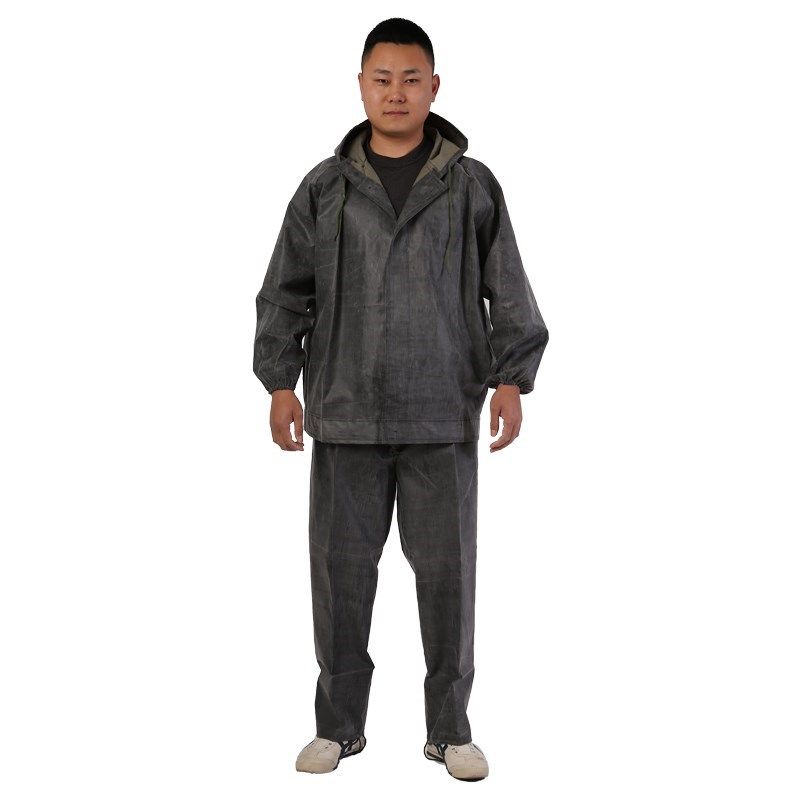 劳保帆布衣雨加厚层帆布耐磨防刮雨衣雨裤装分体式工地抗洪,淘宝优惠券,粉丝福利购,淘宝优惠卷
