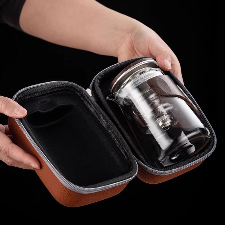 Top pot elegant cup portable travel tea set