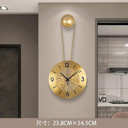 钟表术挂厅客现代简约时尚家用大气艺挂墙装饰高级感LD0914钟静音 - 图0