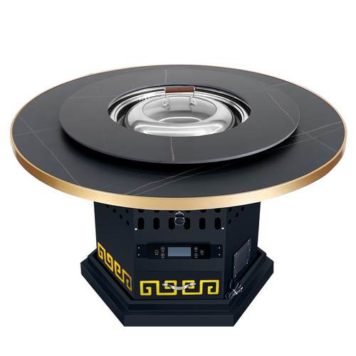 铁锅灶台烧电气地锅桌鸡专用灶岩板自净化无锅烟地灶柴火炖鸡灶台 - 图3