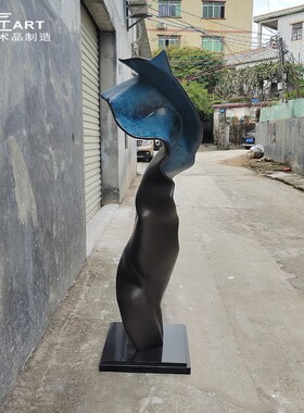 售楼中心大型落地雕塑摆件酒店z大堂会所抽象创意不锈钢装饰艺术