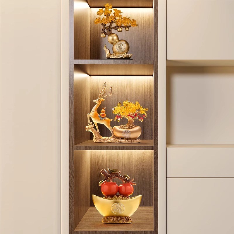 轻奢高档酒柜摆件装饰品2025新款家居电视机柜桌面摆放艺术工艺品 - 图1