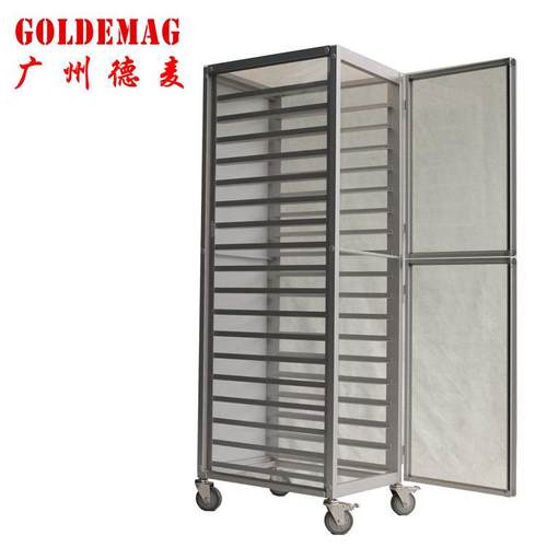 现货汉堡请配防护18层PC板全封闭式铝合金台车架9层密封饼盘车架 - 图3