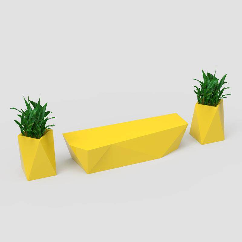 商场休闲椅玻璃钢花盆座椅组合玻璃钢菱形座椅户外长条坐凳切面椅,淘宝优惠券,粉丝福利购,淘宝优惠卷