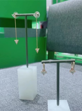 新款三角形水滴项链手镯耳环