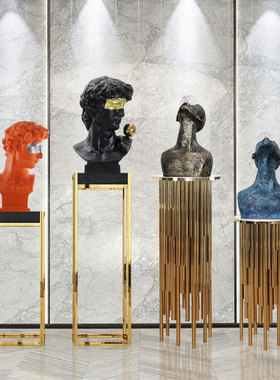 后现代抽象雕塑物艺术品样板房走廊玄关电视柜落地软装饰品