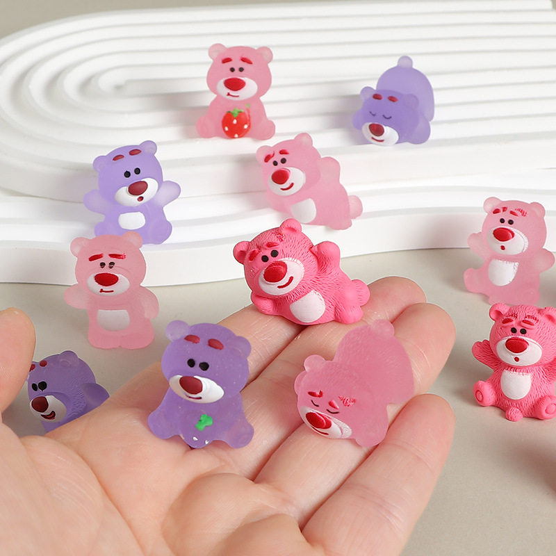 网红迷你草莓熊玩偶公仔摆件汽车桌面模型儿童2025爆款玩具夜光,淘宝优惠券,粉丝福利购,淘宝优惠卷