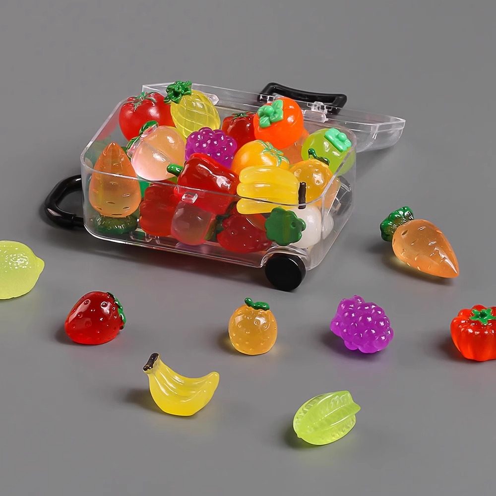 迷你夜光水果蔬菜儿童宝石水晶小物件过家家玩具微缩仿真食玩模型,淘宝优惠券,粉丝福利购,淘宝优惠卷