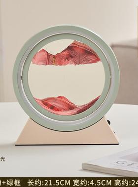 创意解压3D流沙画小夜灯摆