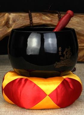 莲花铜磬 佛字铜钵 修行钵佛音碗颂钵佛具铜庆佛堂装饰法器铜钵盂