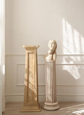 莉莉白人像雕塑侘寂风小女孩头像北欧客厅艺术摆件覆古家居装饰品