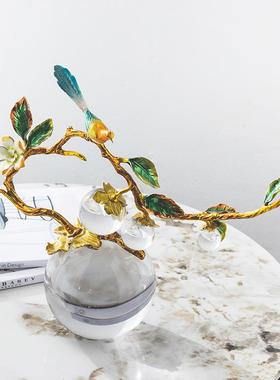 柏梵高档水晶球葫芦摆件轻奢客厅酒柜桌面装饰品摆件乔迁开业礼品