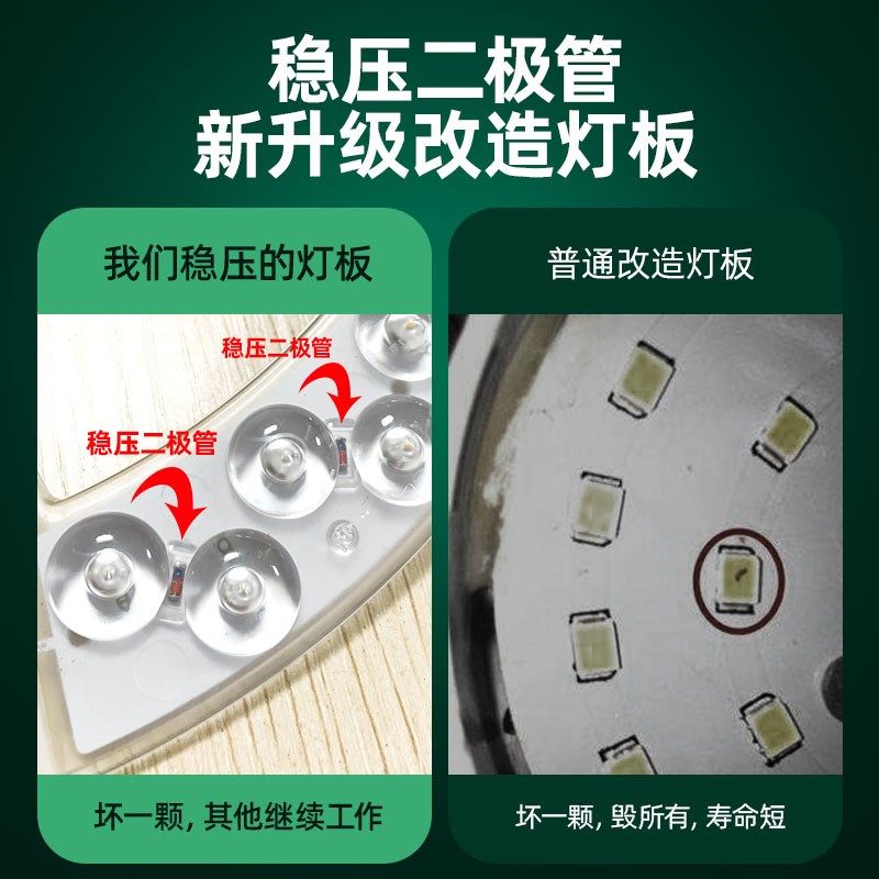 暖光led灯盘吸顶灯芯光源灯板替换灯管36W60W80W单色暖黄光模组,淘宝优惠券,粉丝福利购,淘宝优惠卷