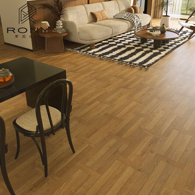 French villa living room wood grain tiles floor tiles bedroom study imitation wood floor tiles 600x1200 balcony antique tiles