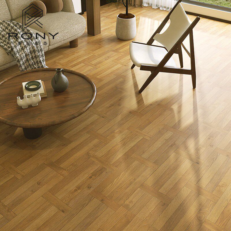 French villa living room wood grain tiles floor tiles bedroom study imitation wood floor tiles 600x1200 balcony antique tiles