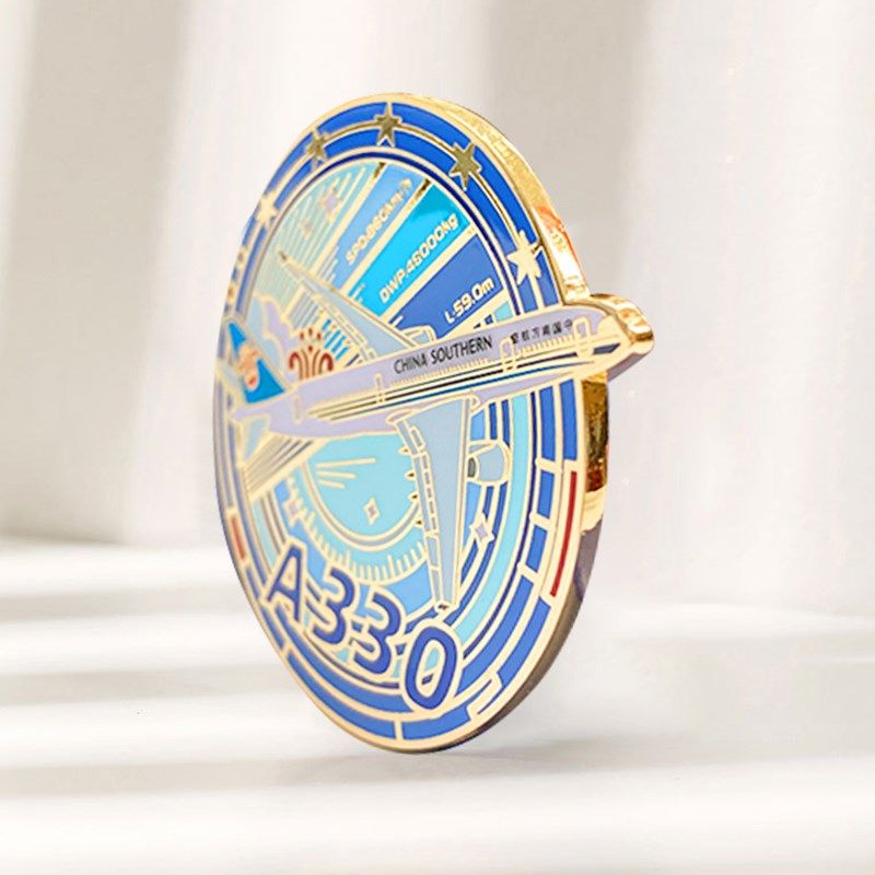 南航文创 南航机队文化系列徽章 C919纪念胸针金属徽章节日礼物,淘宝优惠券,粉丝福利购,淘宝优惠卷