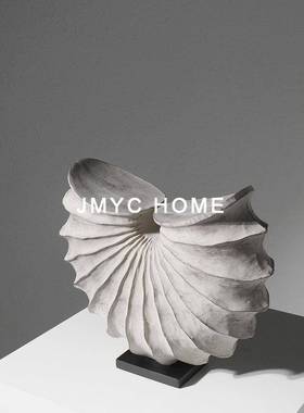 中古风创意电视柜酒柜海螺艺术摆件现代别墅书房餐厅样板房装饰品