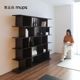 Bookcase Bookshelf Living room storage rack Floor-standing office storage rack Solid wood Home modern minimalist Italian minimalist style