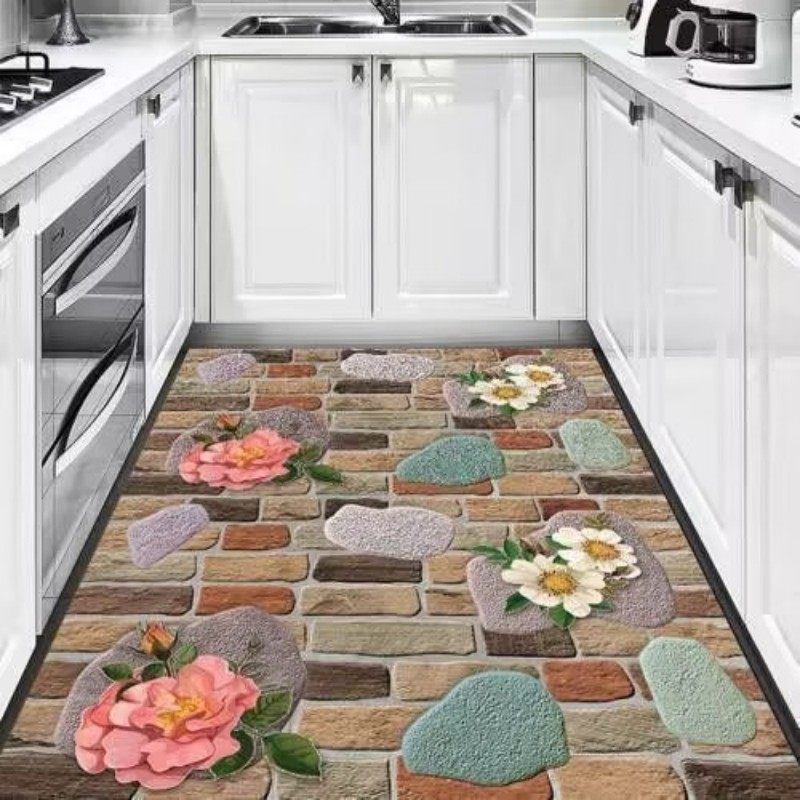 硅胶厨房地垫入户门脚垫客厅门垫玄关入户门脚垫过道卫生间吸水垫,淘宝优惠券,粉丝福利购,淘宝优惠卷