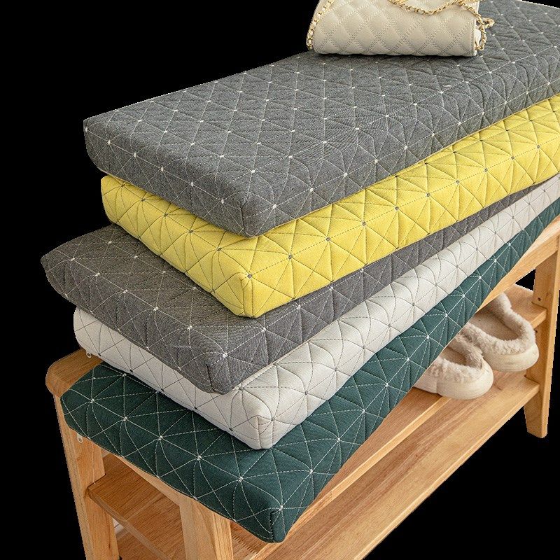 定制加厚防滑四季棉布长凳海绵坐换鞋凳垫实木板凳沙发凳子垫子,淘宝优惠券,粉丝福利购,淘宝优惠卷