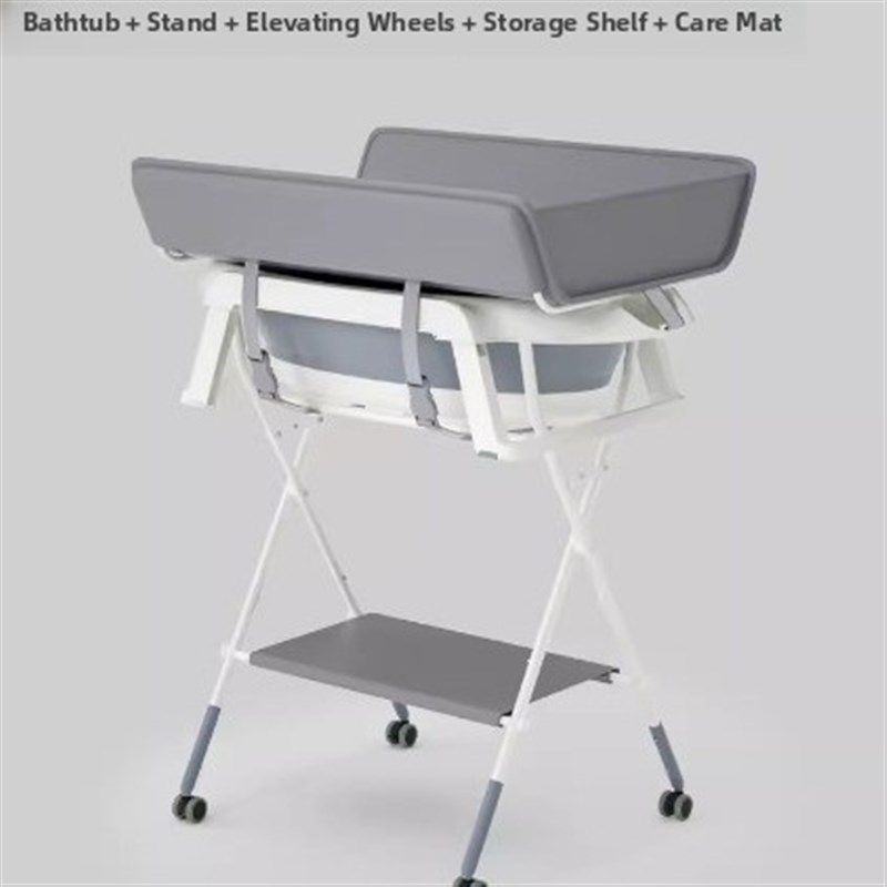 宝宝儿浴盆支架套装婴儿洗澡台护理台换尿布晾衣架产后免弯腰,淘宝优惠券,粉丝福利购,淘宝优惠卷