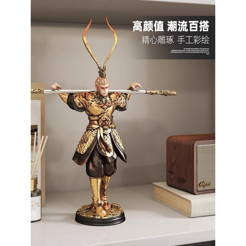 创意中式齐天大圣孙悟空桌面装饰摆件斗战胜佛手办电视柜茶台摆设 - 图1