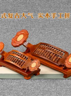 红木如意盘招财算开业水礼品客厅意FJY20230创摆件花梨木雕刻工艺