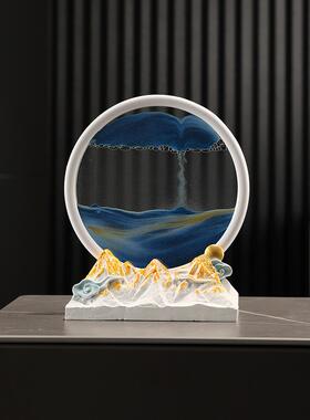 引进财富和宝藏鹿流沙画装饰品酒柜入口入口电视柜家庭客厅装饰乔