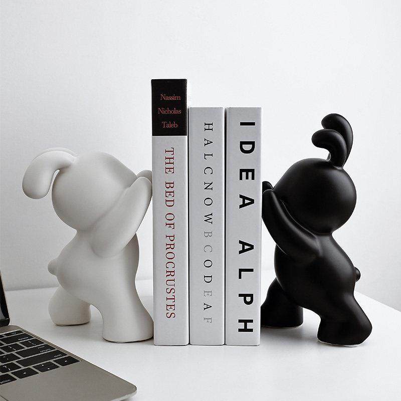 兔子书柜假书摆件桌面酒柜客厅玄关电视柜简约书档创意家居装饰品,淘宝优惠券,粉丝福利购,淘宝优惠卷