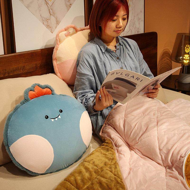 可爱抱枕被子两用二合一午休汽车折叠车用枕头办公室午睡毯子靠枕,淘宝优惠券,粉丝福利购,淘宝优惠卷