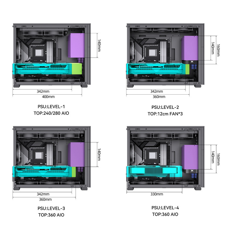 乔思伯D31松果D41机箱MATX台式机紧凑型MESH侧透360水冷桌面副屏,淘宝优惠券,粉丝福利购,淘宝优惠卷
