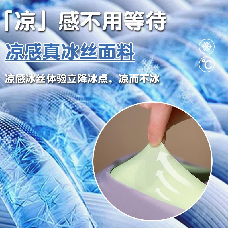 冰丝记忆棉午睡枕趴睡枕小学生教室桌上趴枕儿童午休枕初中生抱枕 - 图1