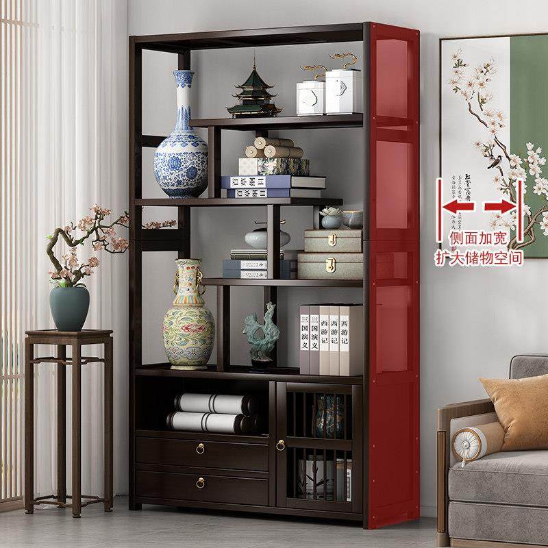 中式博古架茶柜置物架茶室茶具收纳柜家用茶叶展示架紫砂壶摆放架,淘宝优惠券,粉丝福利购,淘宝优惠卷