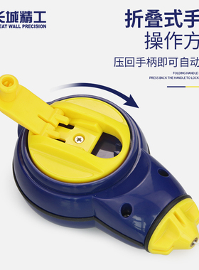 长城精工墨斗工地放线专用自动粉斗默斗木工用墨抖弹线器木工工具
