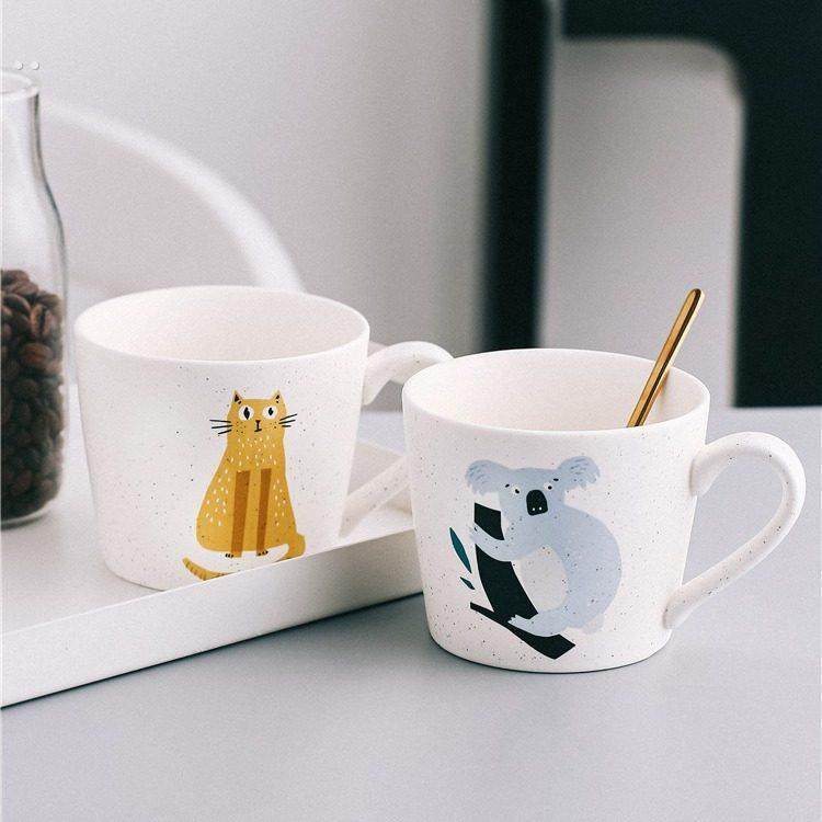 肆月创意杯子喝水可爱马克杯家用办公室陶瓷情侣水杯耐高温咖啡杯,淘宝优惠券,粉丝福利购,淘宝优惠卷