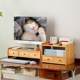 Computer desktop rack desktop monitor elevated multi-layer storage rack office station organization rack bamboo