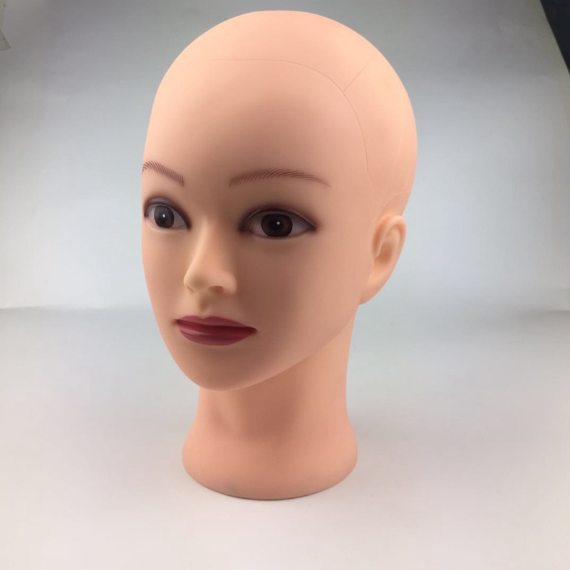 美容头模手法练习按摩脸部洗脸穴位软质光头公仔头模特头假人头模 - 图1