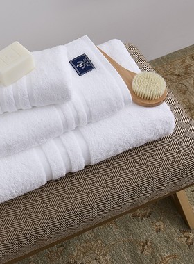 轻奢样板房酒店纯l棉毛巾方巾浴巾套装简约卫生间浴室软装饰品摆