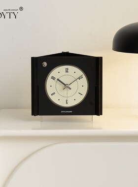 TEBO北欧风创意摆台式家用钟表座钟客L厅大时钟桌面摆件装饰品