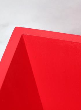 实木 大红色 老式 米斗 米升 升子 玄关摆件 结婚 烧香 庆典